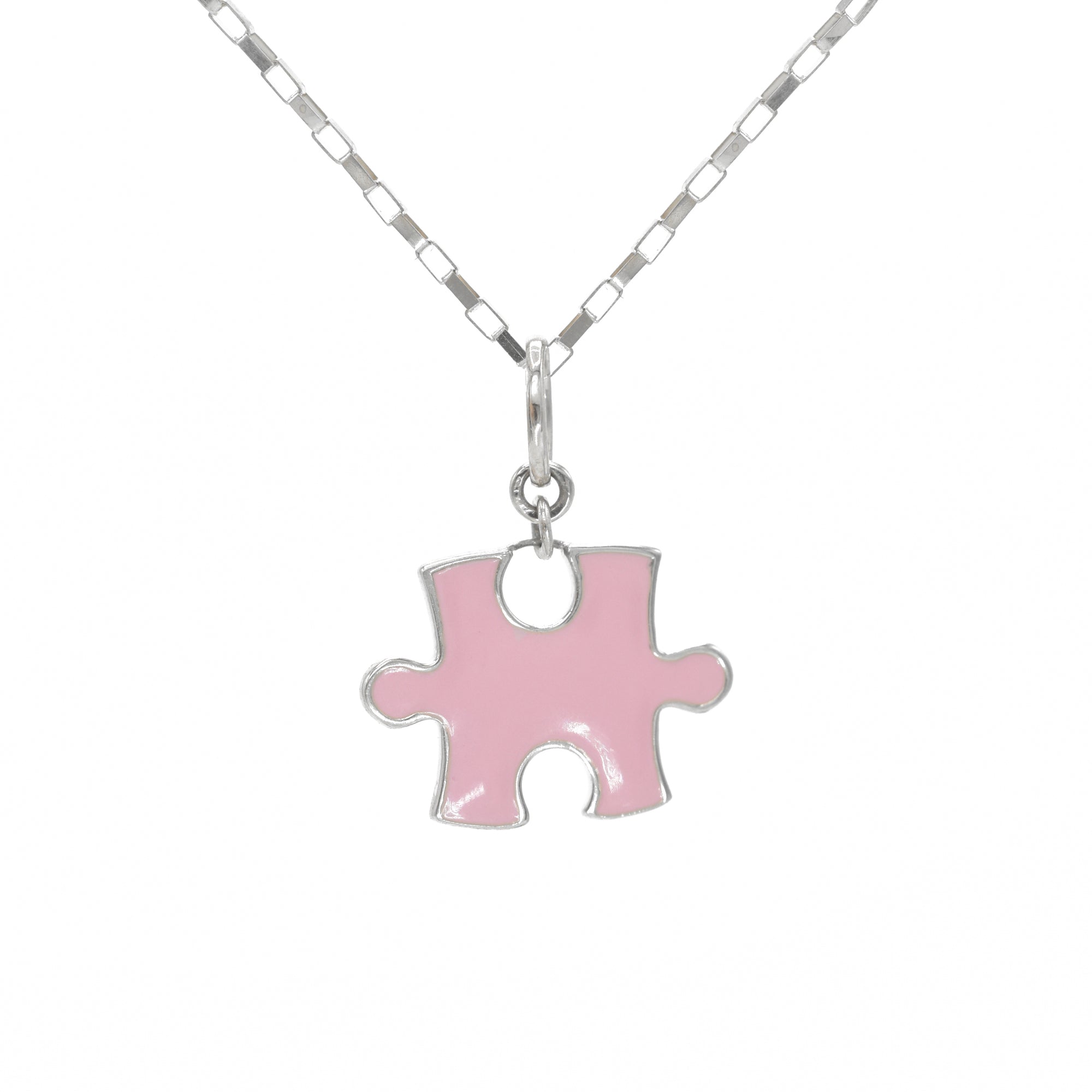 Pink Puzzle Pendant