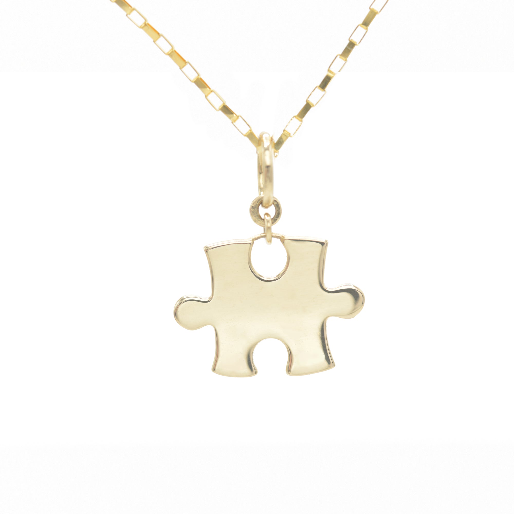 Solid Gold Puzzle Pendant