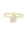 White Topaz Pear Cut Mini Jollie Ring