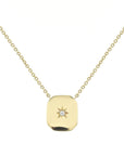 Shield Diamond Starburst Necklace Pendant Necklaces - BONDEYE JEWELRY ®