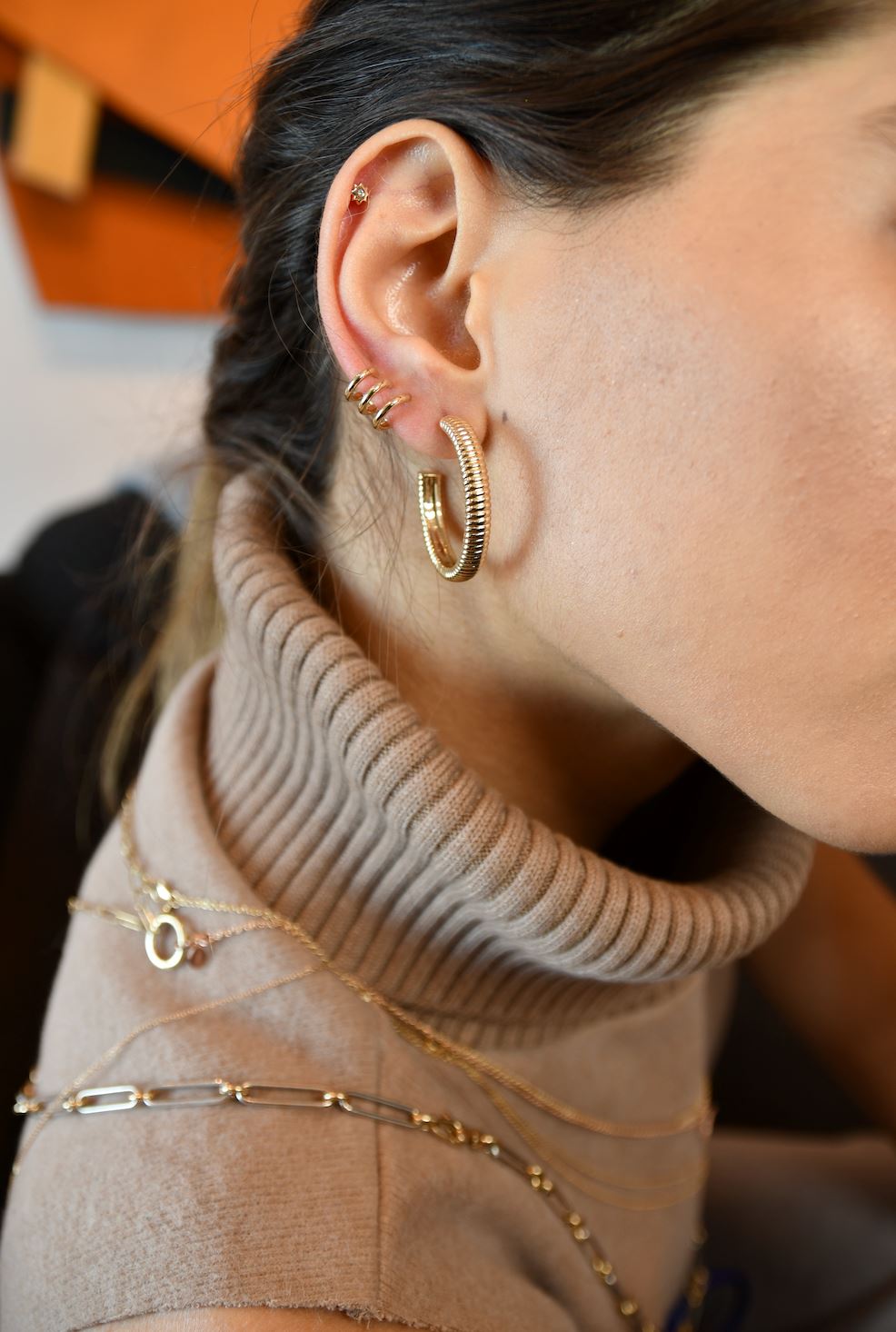 Three Hoop Earring Earrings - BONDEYE JEWELRY ®