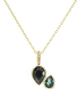 Twisted Pear Cut Double DETACHABLE Pendant with Chain Necklaces - BONDEYE JEWELRY ®