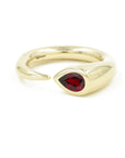 Twisted to Perfection Red Garnet Ring Rings - BONDEYE JEWELRY ®