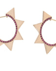 Venus Earrings Rubies Earrings - BONDEYE JEWELRY ®