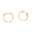 Alex Hoops Large Earrings BONDEYE JEWELRY ® Rose Gold Pair 