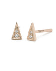 Angled Studs Earrings BONDEYE JEWELRY ® Rose Gold Single 