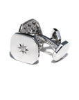 Barri Cufflinks Diamond BONDEYE JEWELRY ® Sterling Silver 