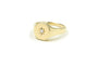 Best Seller! Josie Diamond Star Signet Rings BONDEYE JEWELRY ® Yellow Gold 2 
