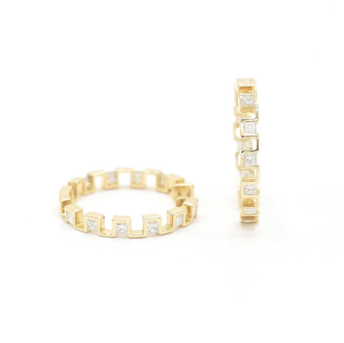 Block by Block Hoops - BONDEYE JEWELRY ®