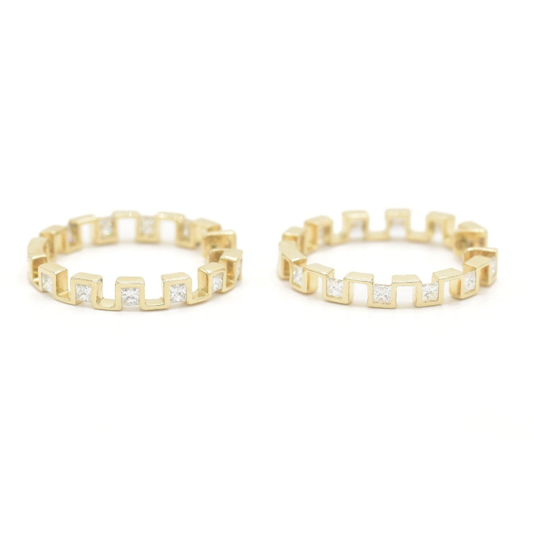 Block by Block Hoops - BONDEYE JEWELRY ®