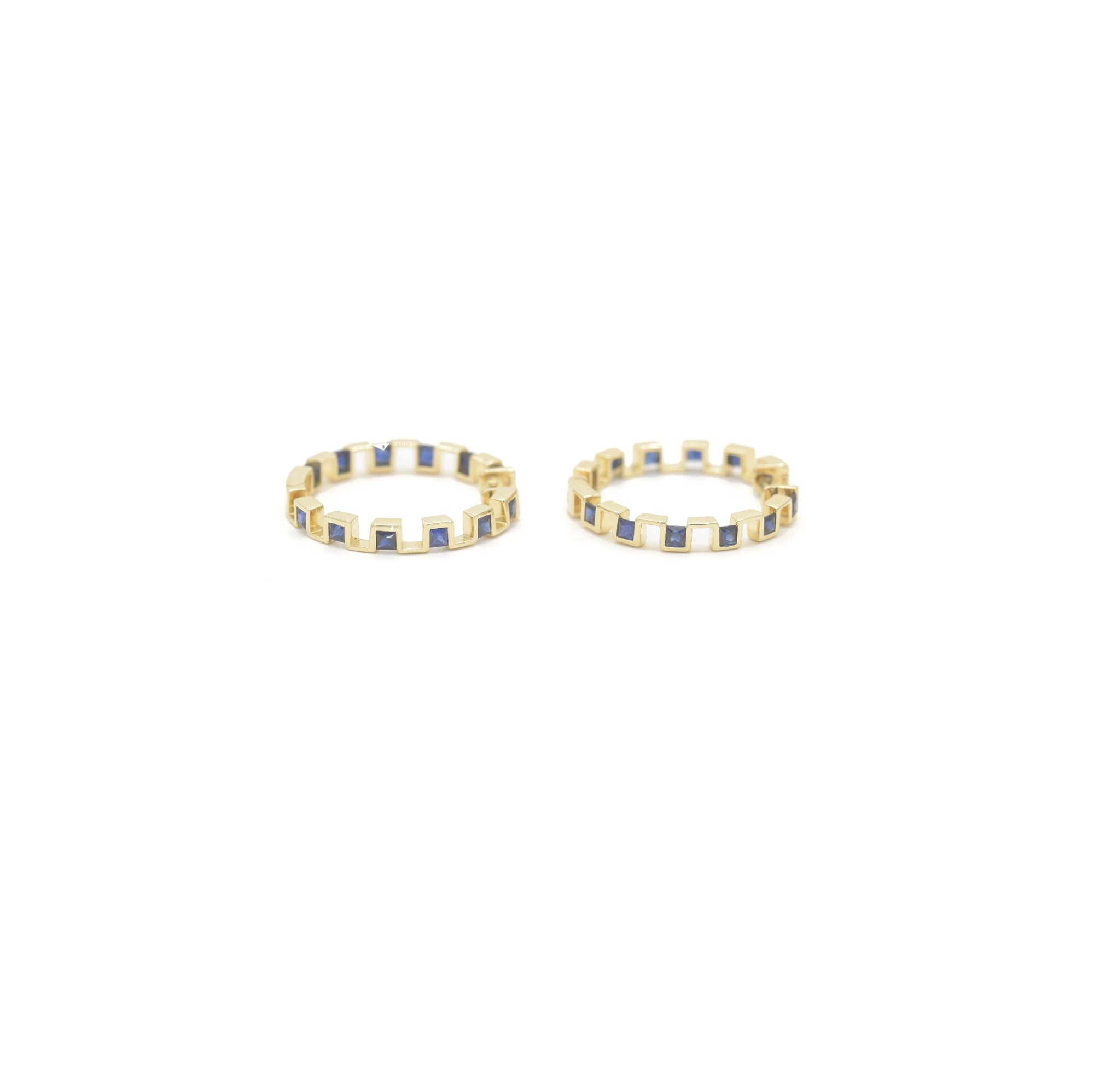 Block by Block Hoops - BONDEYE JEWELRY ®