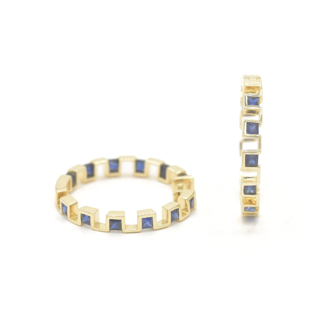 Block by Block Hoops - BONDEYE JEWELRY ®