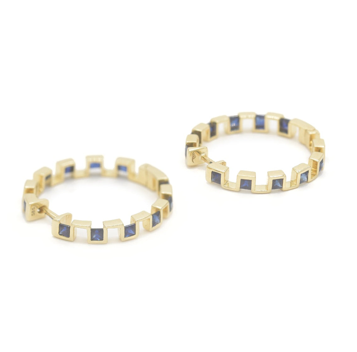 Block by Block Hoops - BONDEYE JEWELRY ®