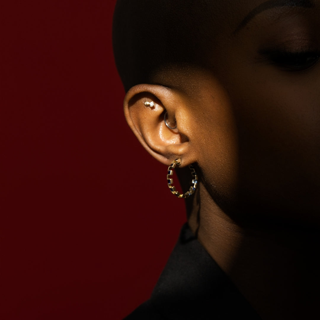 Block by Block Hoops - BONDEYE JEWELRY ®