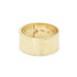 Bound By Love 14k Gold ring with engraved design on a white background Bondeye Jewelry
