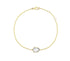 Calming Clear Shield Bracelet Bracelets BONDEYE JEWELRY ® Yellow Gold 
