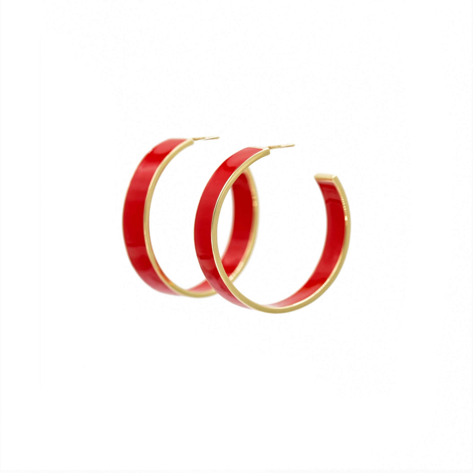 Chrissy Enamel Hoops