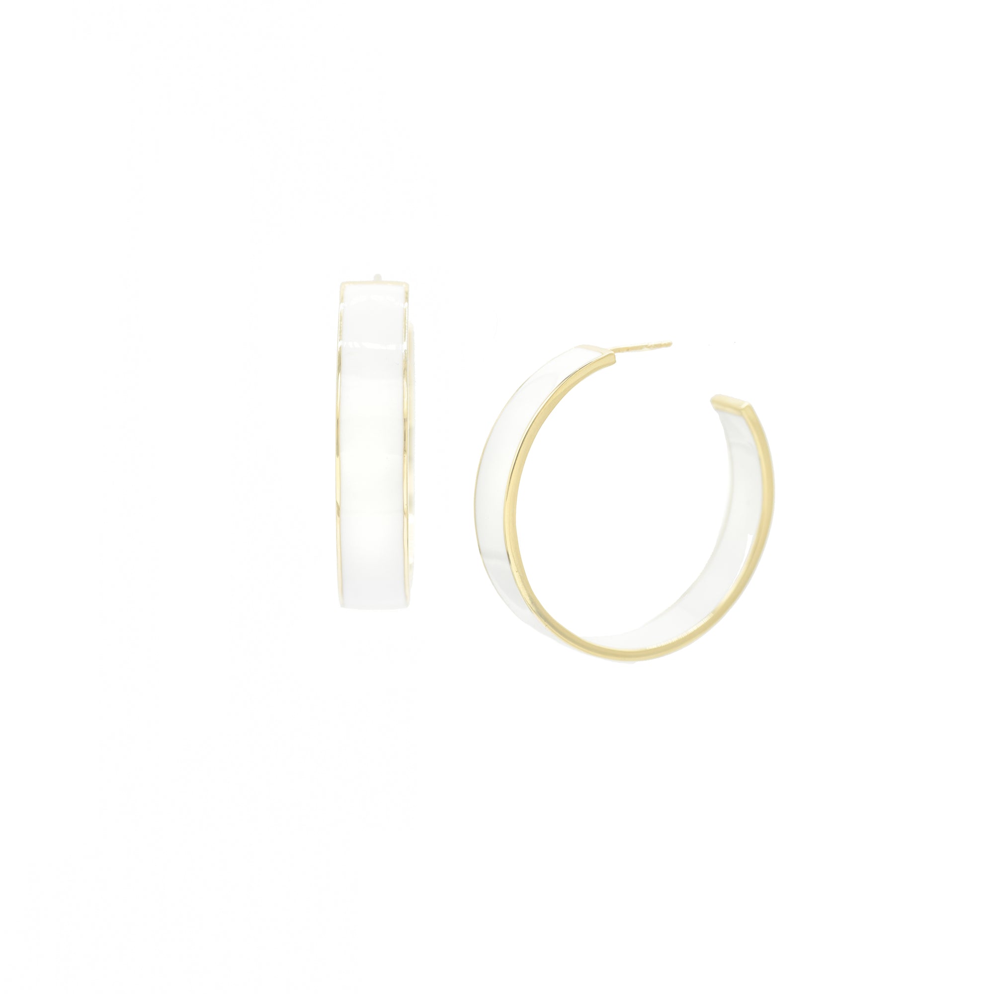 Chrissy Enamel Hoops