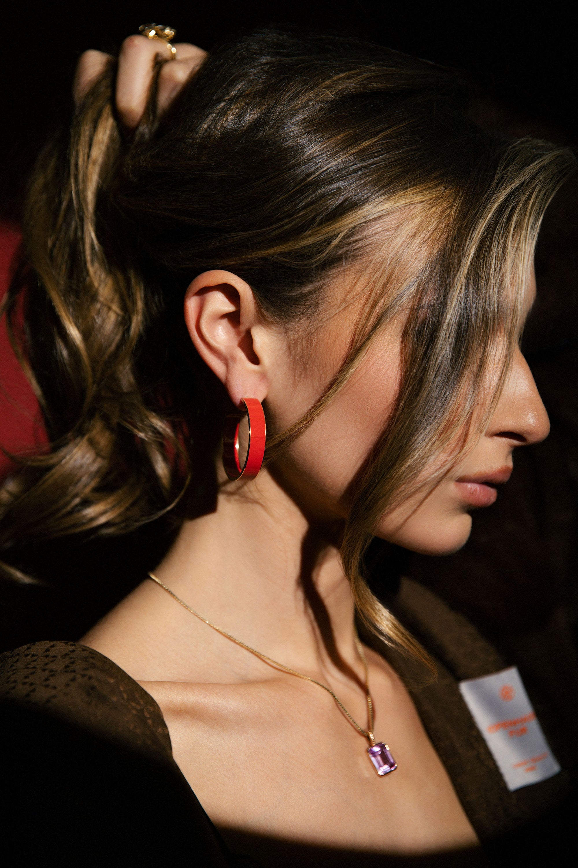 Chrissy Enamel Hoops