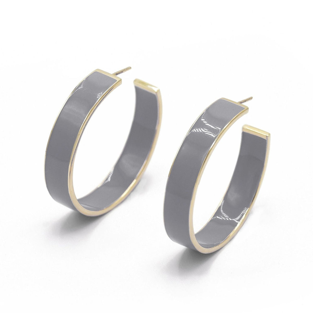 Chrissy Enamel Hoops - BONDEYE JEWELRY ®