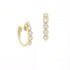 Diamond Bezel Huggie Hoops - BONDEYE JEWELRY ®