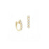 Diamond Bezel Huggie Hoops - BONDEYE JEWELRY ®