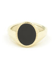 gold ring black onyx BONDEYE JEWELRY ® Yellow Gold 2.5 