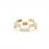 Hand in Hand Ring Gold ring with embedded diamonds Bondeye Jewelry