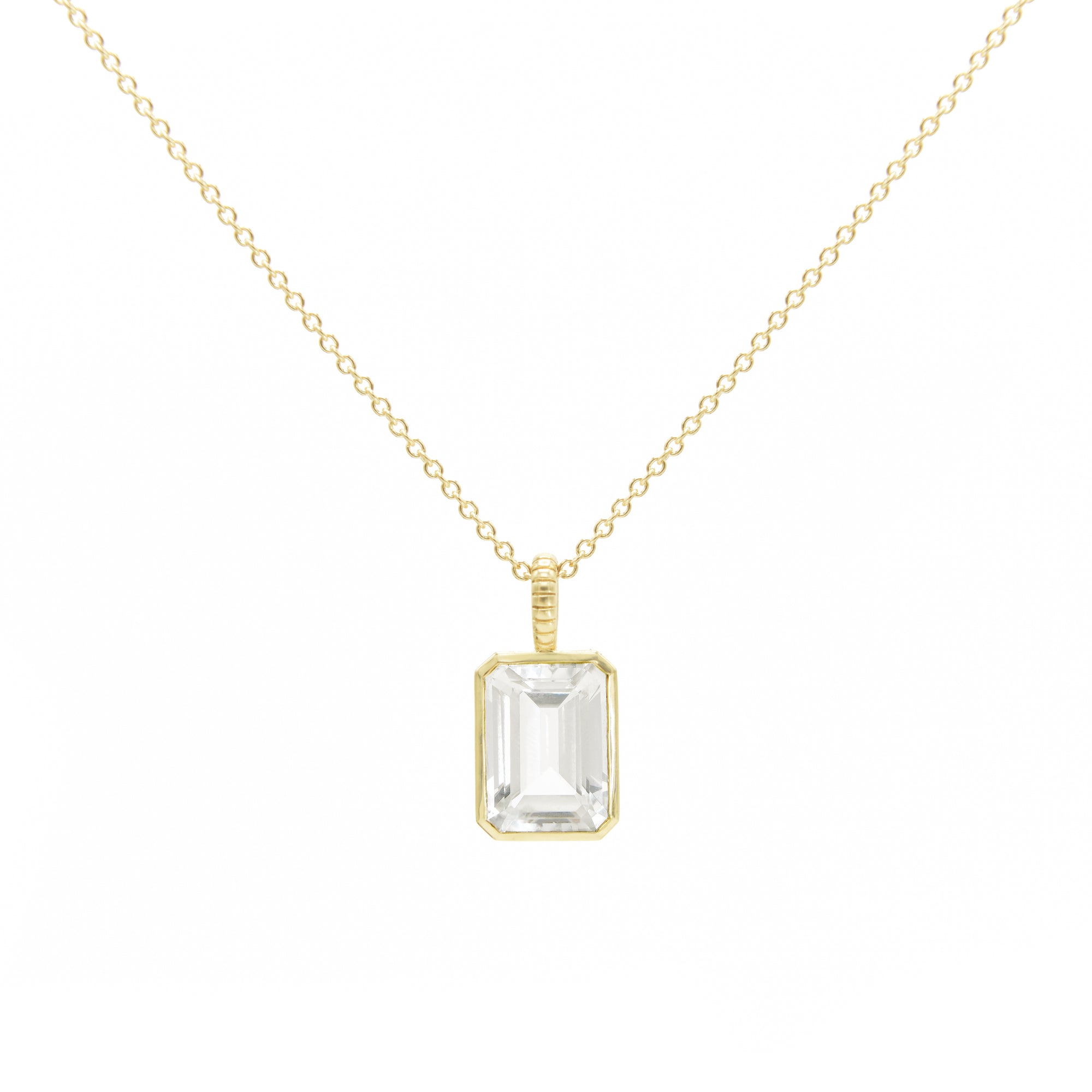 Jollie Emerald Cut Pendant - BONDEYE JEWELRY ®