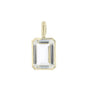 Jollie Emerald Cut Pendant Pendants BONDEYE JEWELRY ® White Topaz 