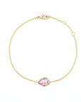 Jollie Pear Cut Bracelets Bracelets BONDEYE JEWELRY ® Rose Quartz Yellow Gold 