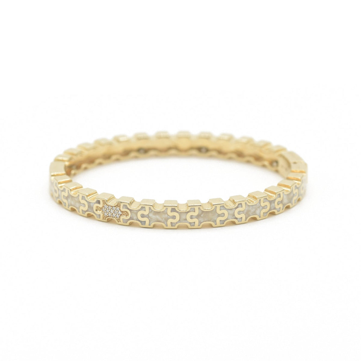 Linked in Love Pearl Bracelet
