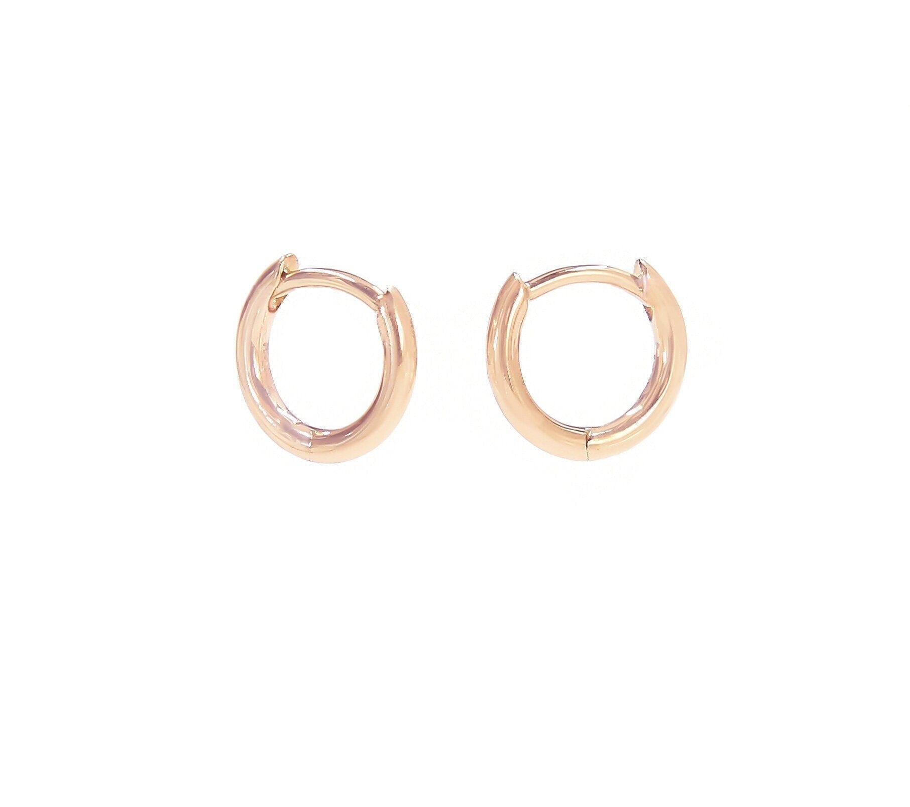 Natalie Hoops (mini) Earrings BONDEYE JEWELRY ® Rose Gold Pair 