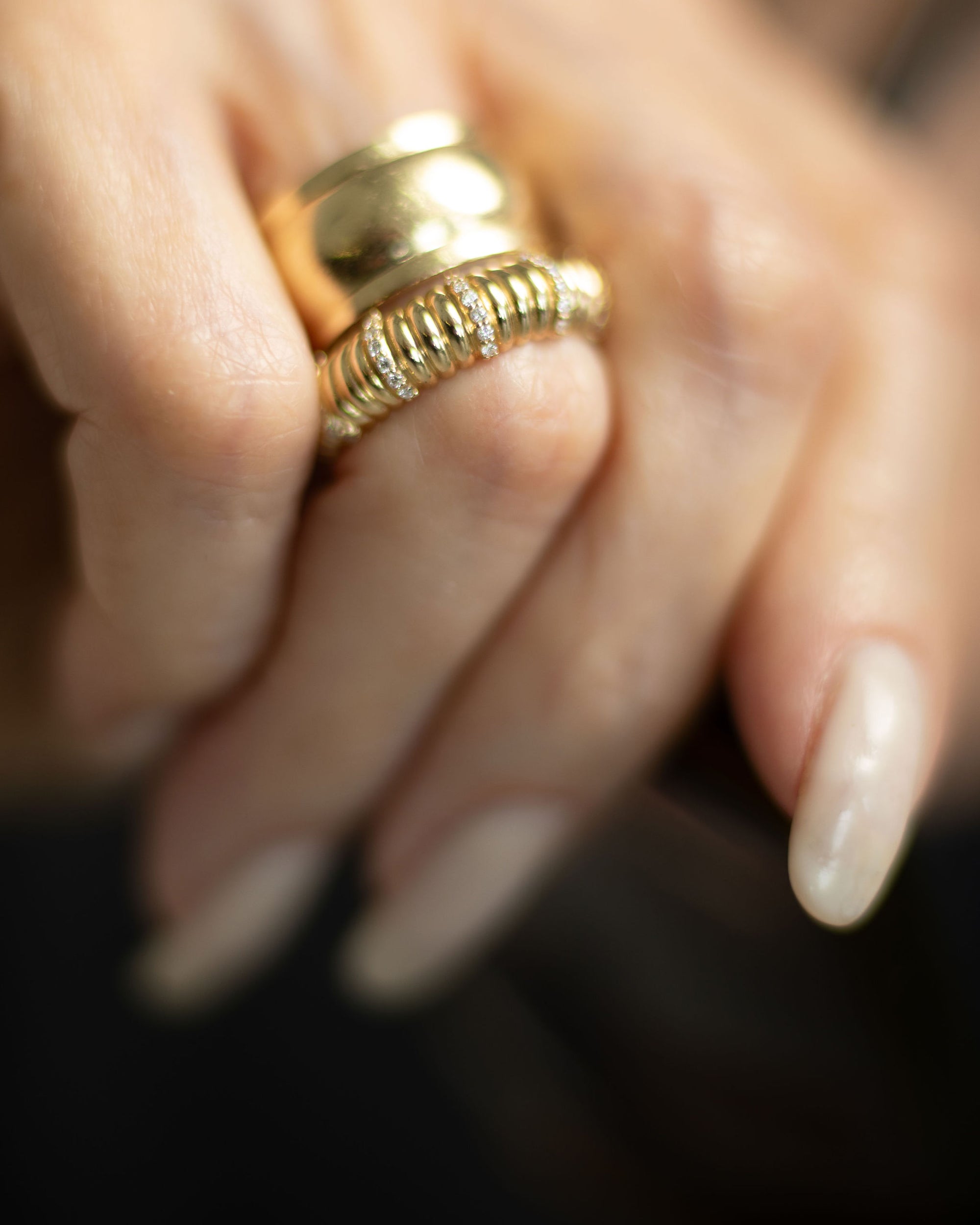 Pavé Puff Ring - BONDEYE JEWELRY ®