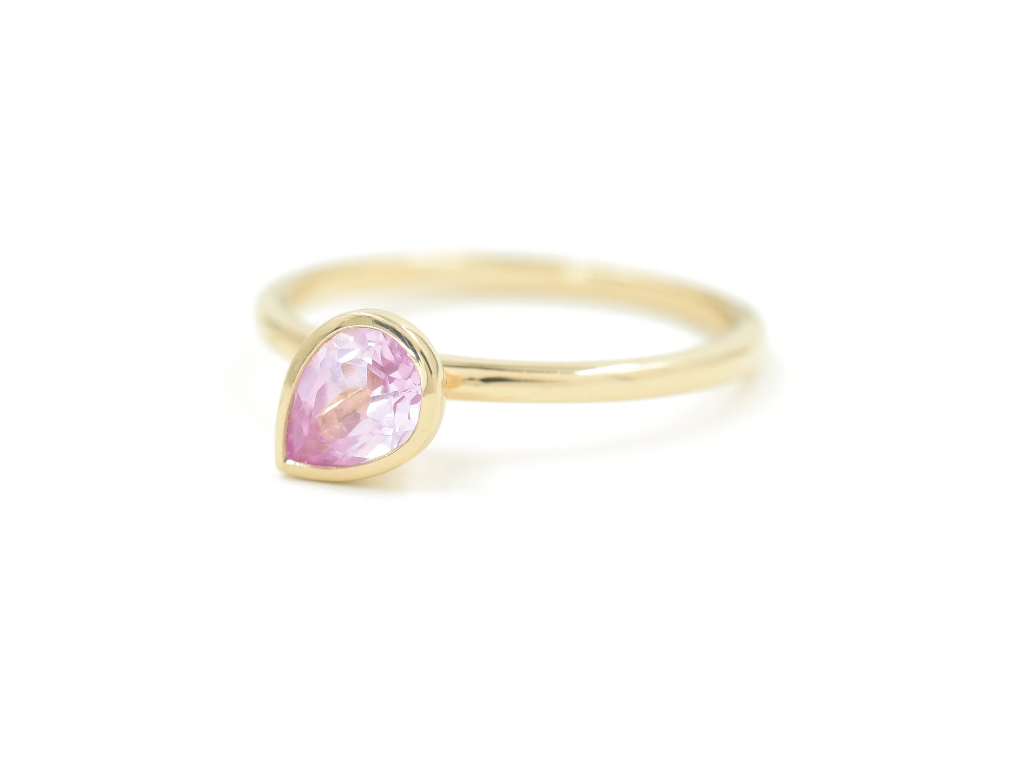 Pink Pear Cut Jollie Ring - BONDEYE JEWELRY ®