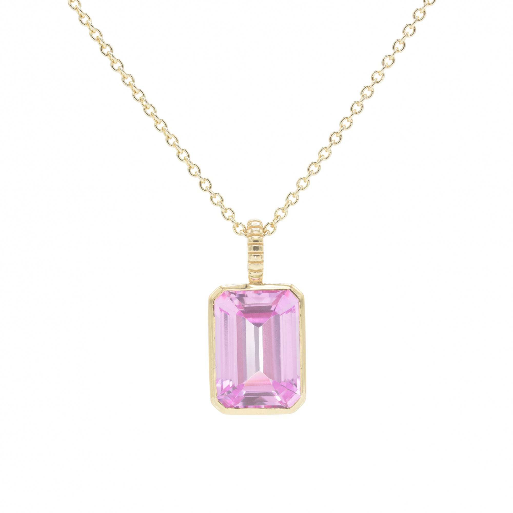 Jollie Emerald Cut Pendant - BONDEYE JEWELRY ®