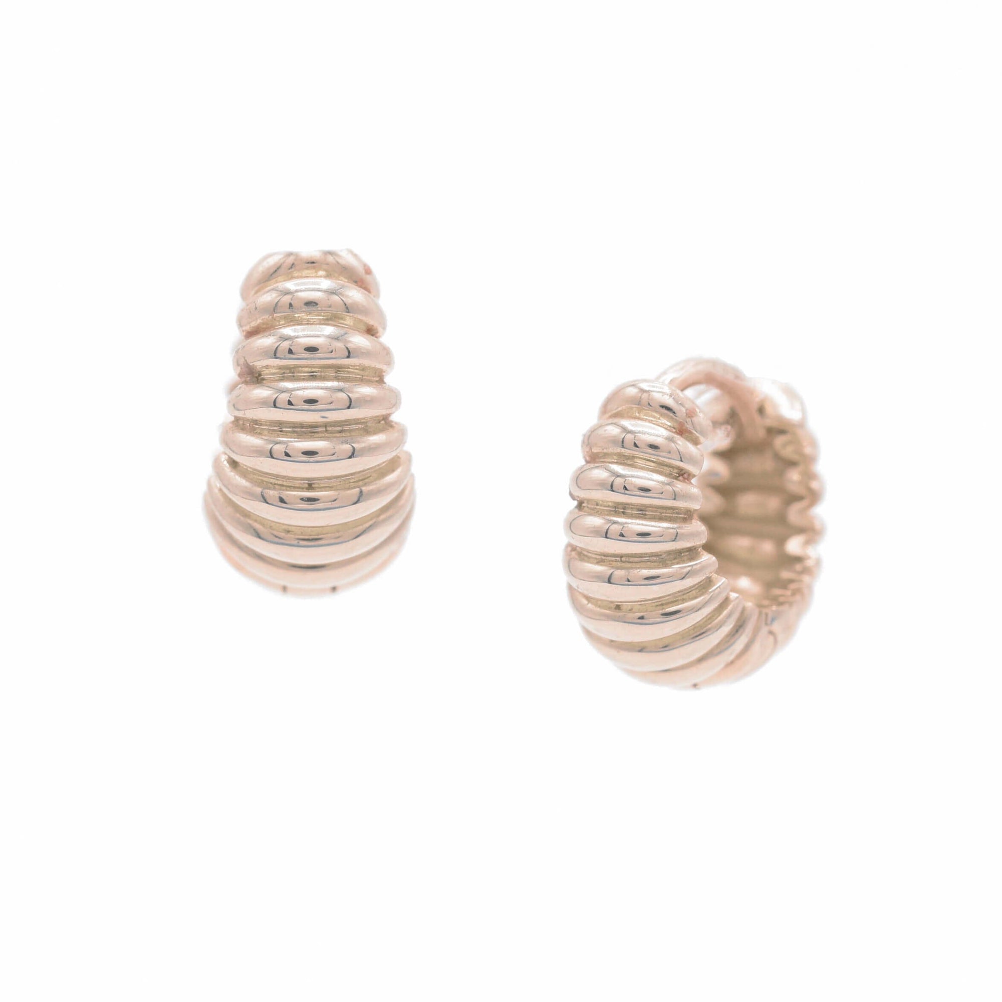 Puffies Earrings BONDEYE JEWELRY ® Pair Rose Gold 