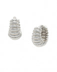 Puffies Earrings BONDEYE JEWELRY ® Pair White Gold 