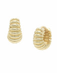 Puffies Earrings BONDEYE JEWELRY ® Pair Yellow Gold 