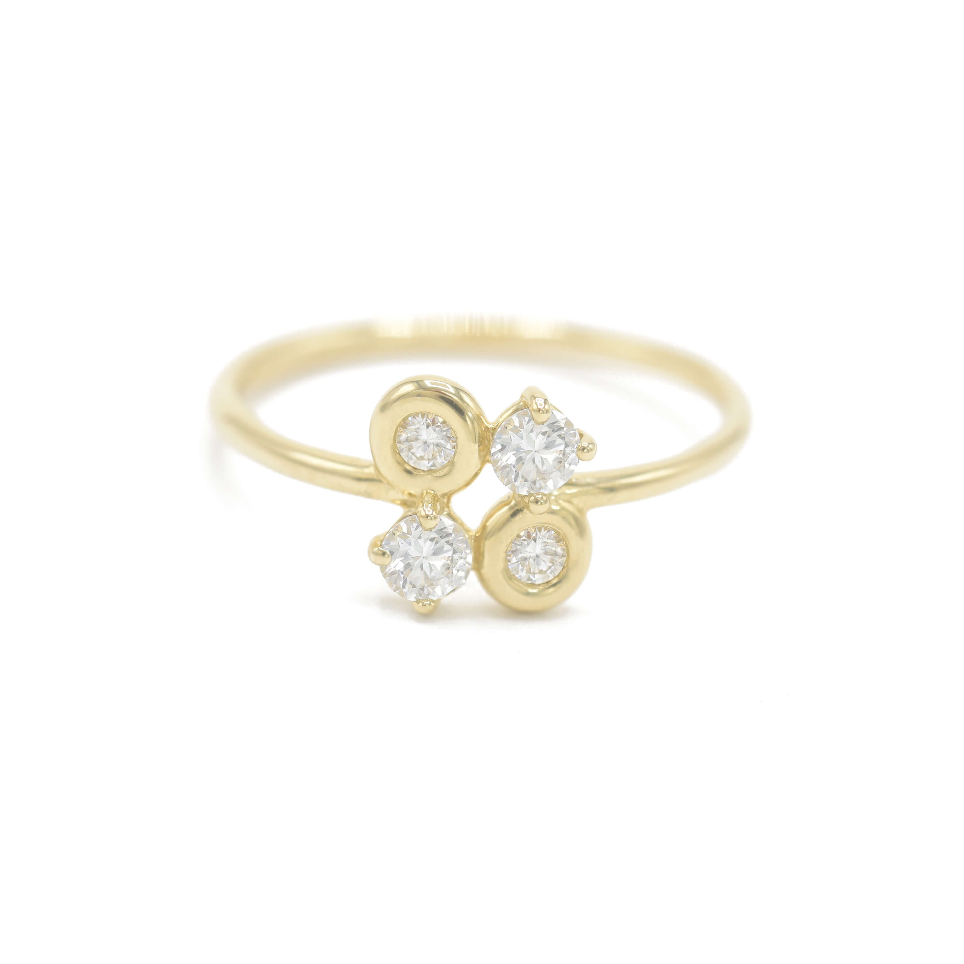 シュウト pry 9号 PGND 008-PINKY-RING Ridged Diamond Rectangle 