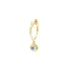 Single Lucy Blue Sapphire Hoop - BONDEYE JEWELRY ®