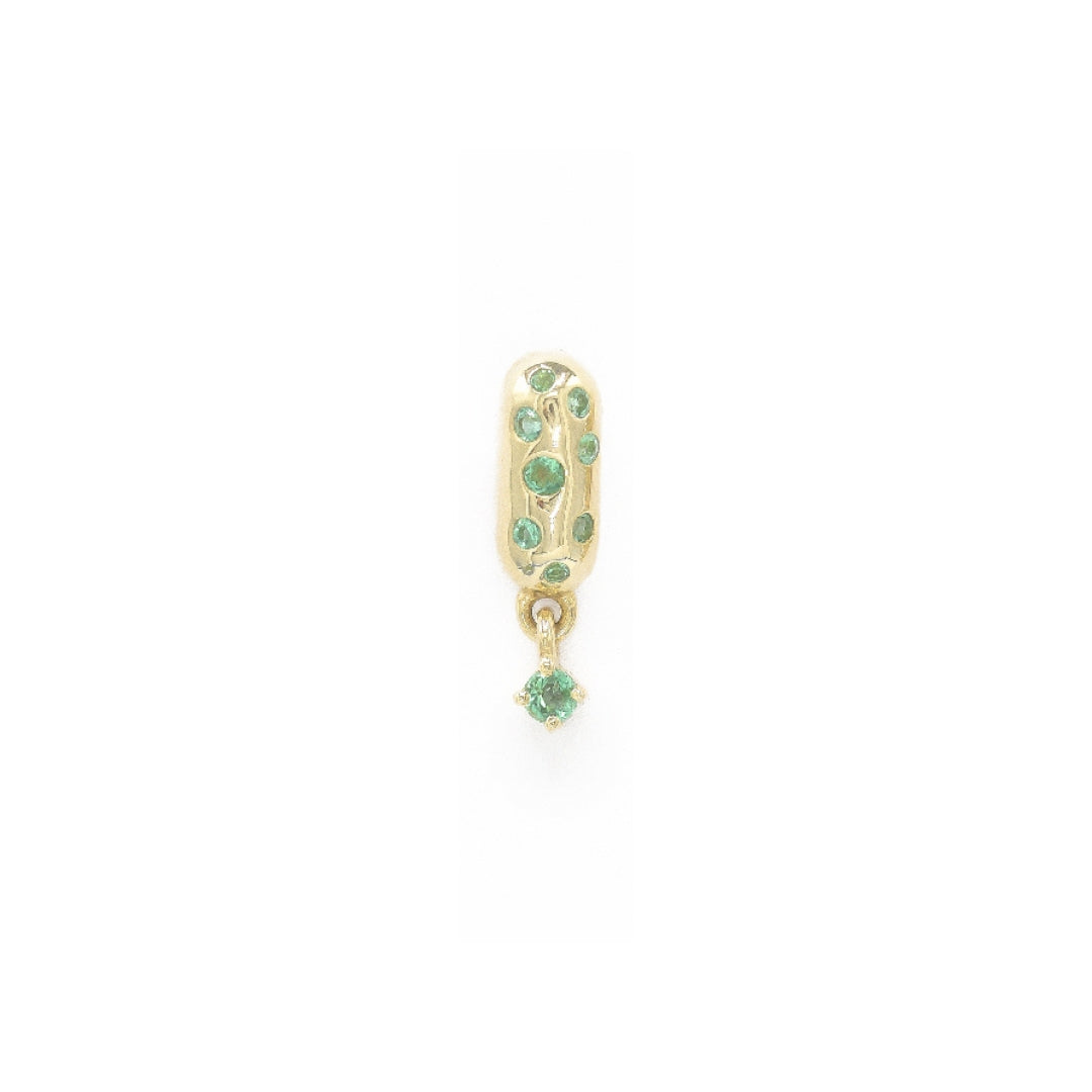 Single Winnie Emerald Stud - BONDEYE JEWELRY ®