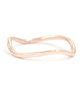 Solid Gold Wave Ring Rings BONDEYE JEWELRY ® Rose Gold 2 