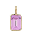 Strawberry Topaz Emerald Cut DETACHABLE Jollie Pendant Only Pendants BONDEYE JEWELRY ® 