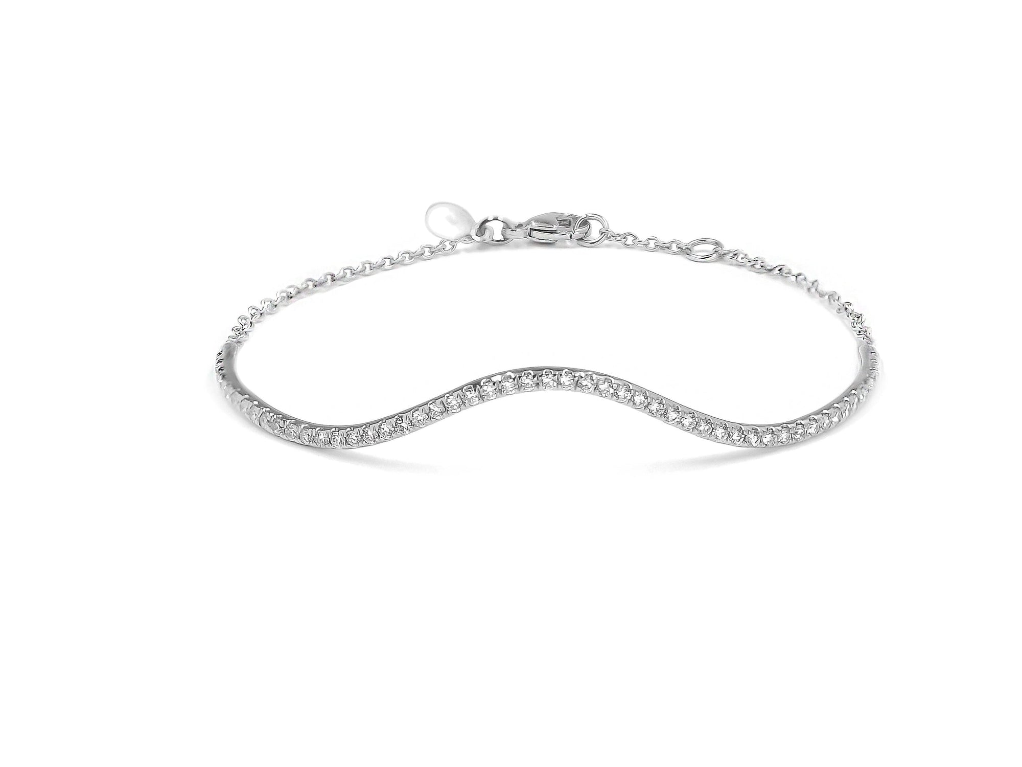 Wave Bracelet Bracelets BONDEYE JEWELRY ® White Gold 