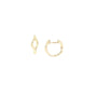 Small Hinged Wave Hoops - BONDEYE JEWELRY ®