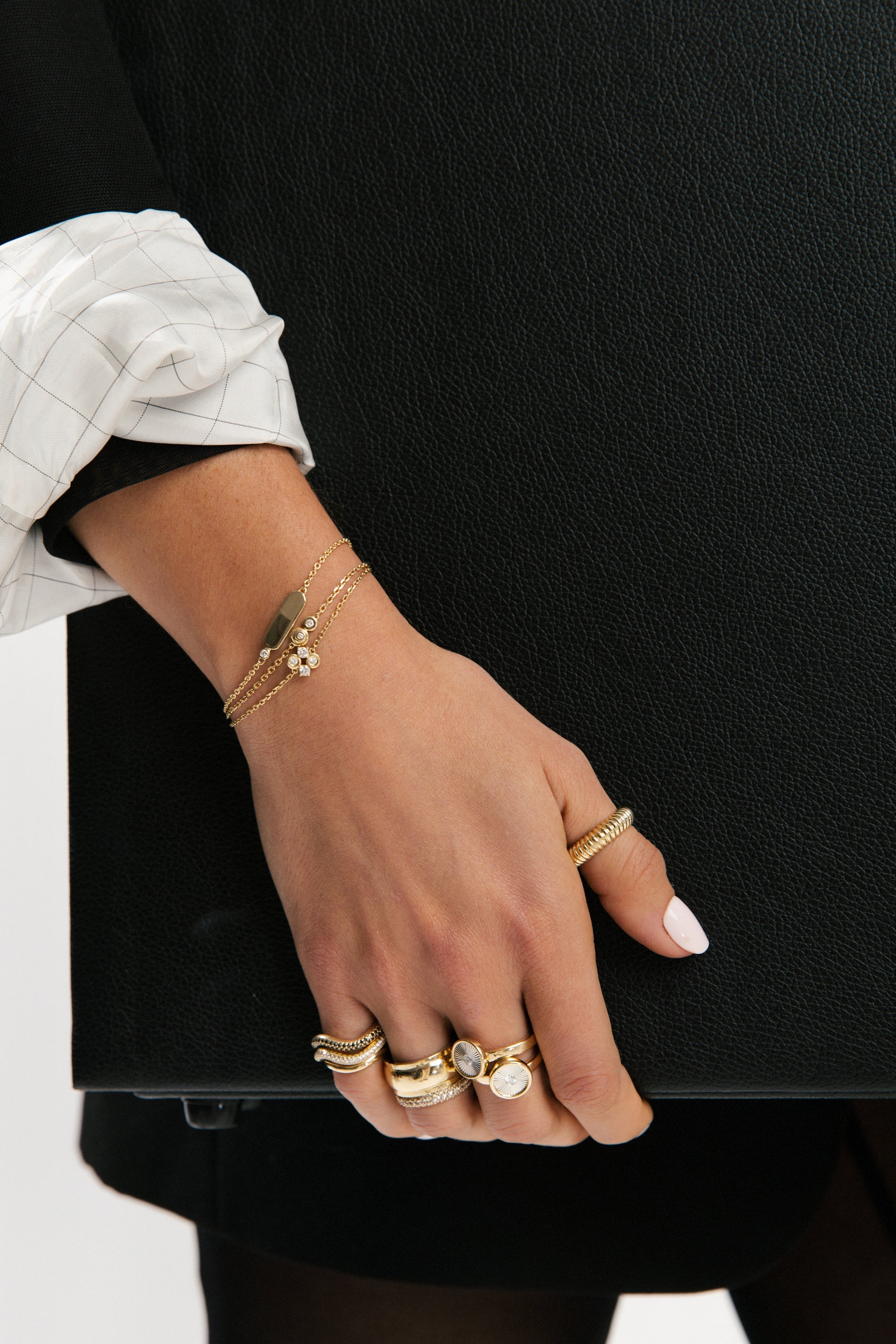 White Diamond Popie Ring - BONDEYE JEWELRY ®