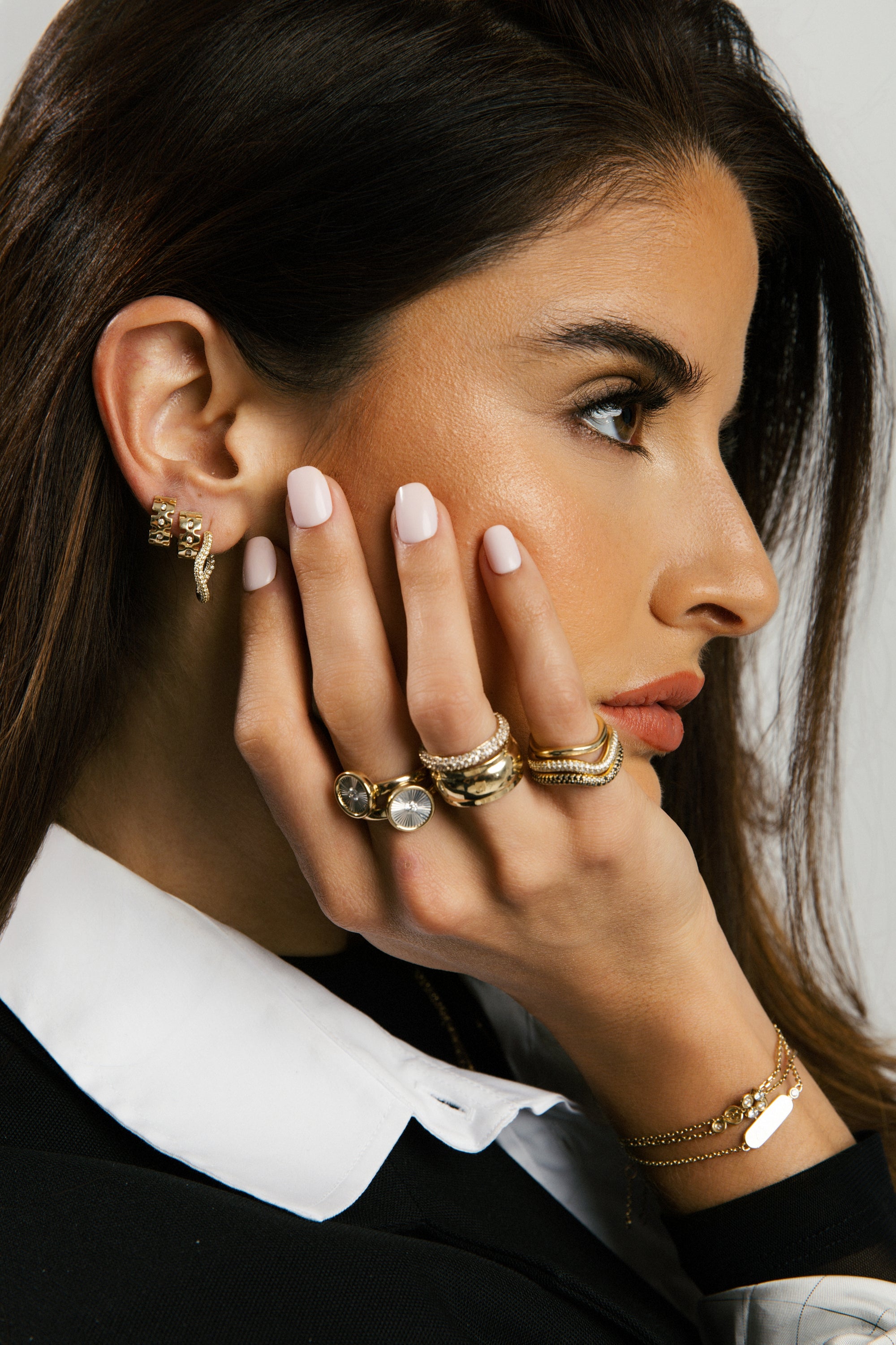 White Diamond Popie Ring - BONDEYE JEWELRY ®