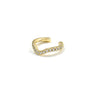 Wave Cuff Earrings Diamond