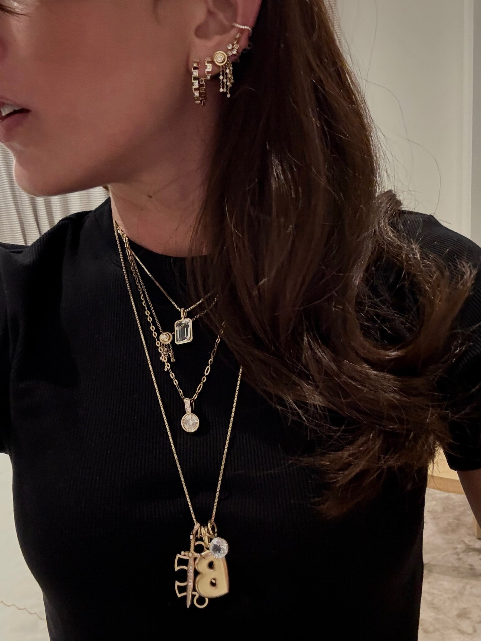 White Diamond Wave Ear Cuff - BONDEYE JEWELRY ®